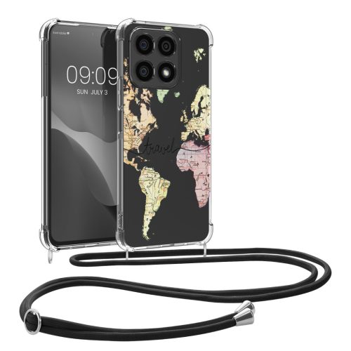 Etui Kwmobile ze smyczą do Honor X8a, wielokolorowe, silikonowe, 60943.03