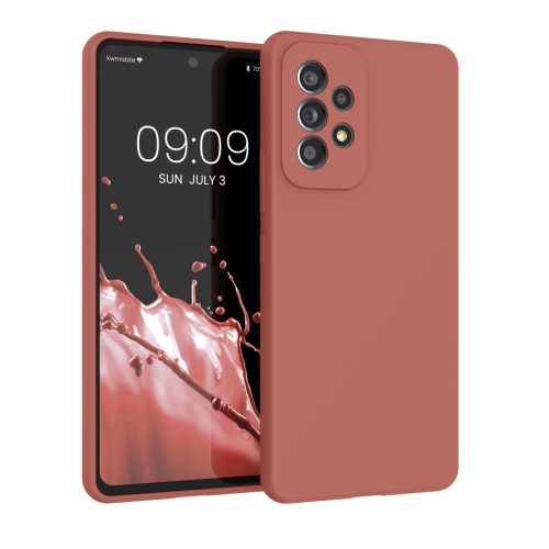 Etui Kwmobile do Samsung Galaxy A53 5G, różowe, silikonowe, 57835.193