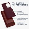 Etui Kwmobile do Samsung Galaxy A53 5G, ciemnoczerwone, silikonowe, 57835.19