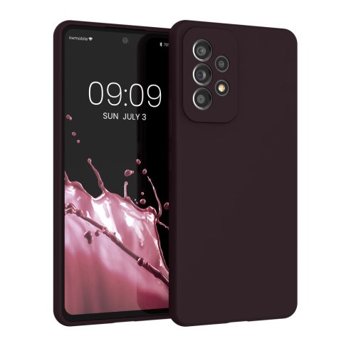 Etui Kwmobile do Samsung Galaxy A53 5G, Ciemny Fiolet, Silikon, 57835.114