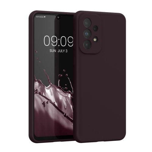 Etui Kwmobile do Samsung Galaxy A33 5G, Ciemny Fiolet, Silikon, 57833.114