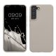 Etui Kwmobile do Samsung Galaxy S22 Plus, jasnoszare, silikonowe, 56761.96