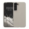 Etui Kwmobile do Samsung Galaxy S22, jasnoszare, silikonowe, 56756.96