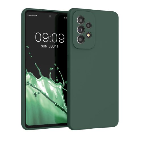 Etui Kwmobile do Samsung Galaxy A53 5G, zielone, silikonowe, 57835.166