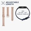 Zestaw 2 pasków Kwmobile do Xiaomi Mi Band 7 Pro, czarny/kremowy, silikon, 59602.06