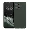 Etui Kwmobile do Honor X8 5G/X6/70 Lite 5G, Ciemnozielone, Silikon, 59879.169