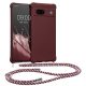 Etui Kwmobile ze smyczą do Google Pixel 7a, fioletowe, silikonowe, 61600.187