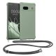Etui Kwmobile ze smyczą do Google Pixel 7a, jasnozielone, silikonowe, 61600.172