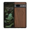 Etui Kwmobile do Google Pixel 7a, brązowe, drewno/silikon, 61602.18