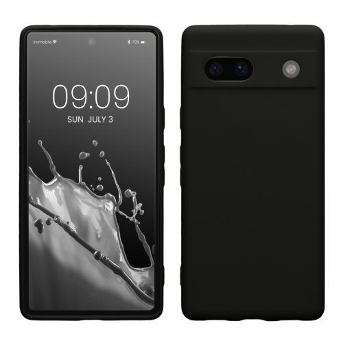 Etui Kwmobile do Google Pixel 7a, czarne, silikonowe, 61598.47