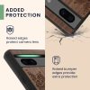 Etui Kwmobile do Google Pixel 7a, brązowe, drewno/silikon, 61603.01