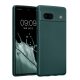 Etui Kwmobile do Google Pixel 7a, zielone, silikonowe, 61599.14
