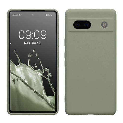 Etui Kwmobile do Google Pixel 7a, jasnozielone, silikonowe, 61598.172