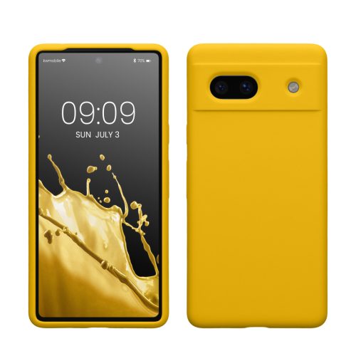 Etui Kwmobile do Google Pixel 7a, żółte, silikonowe, 61597.165