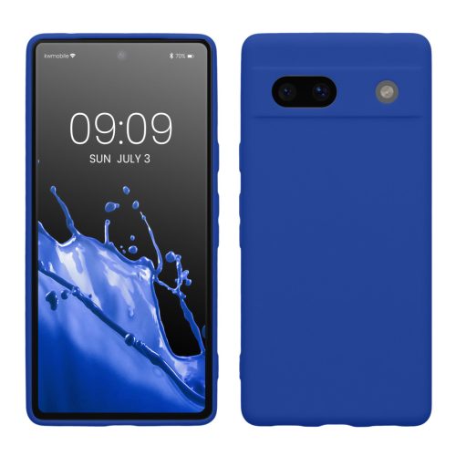 Etui Kwmobile do Google Pixel 7a, niebieskie, silikonowe, 61598.134