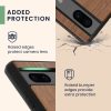 Etui Kwmobile do Google Pixel 7a, brązowe, drewno/silikon, 61603.02