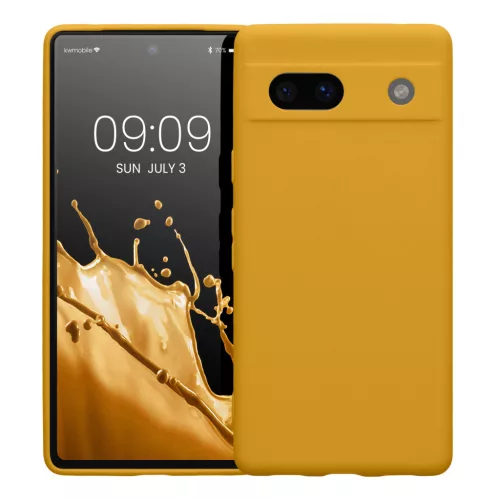 Etui Kwmobile do Google Pixel 7a, pomarańczowe, silikonowe, 61598.191