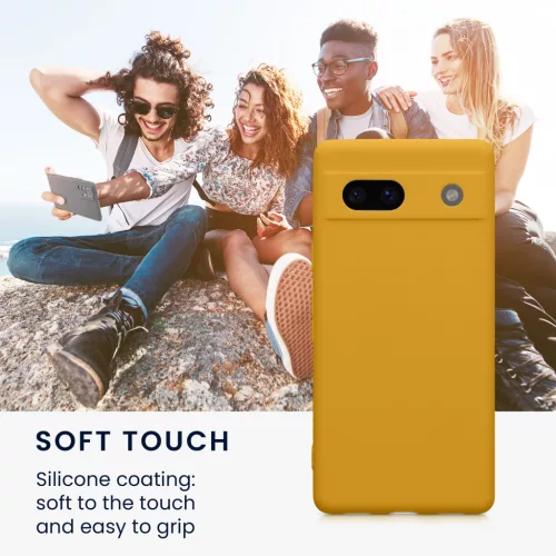 Etui Kwmobile do Google Pixel 7a, pomarańczowe, silikonowe, 61598.191