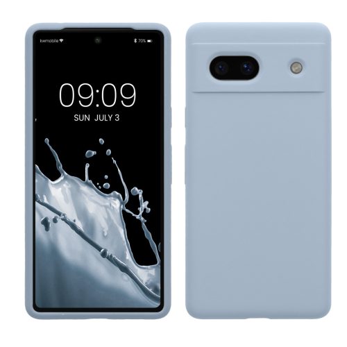 Etui Kwmobile do Google Pixel 7a, jasnoniebieskie, silikonowe, 61597.58