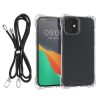 Etui Kwmobile z odpinanym sznurkiem do Apple iPhone 11, przezroczyste/czarne, poliwęglan, 61610.01