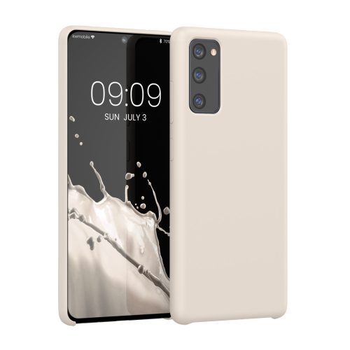 Etui Kwmobile do Samsung Galaxy S20 FE, kremowe, silikonowe, 53605.16