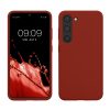 Etui Kwmobile do Samsung Galaxy S23, czerwone, silikonowe, 60273.248
