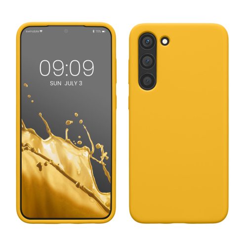 Etui Kwmobile do Samsung Galaxy S23 Plus, żółte, silikonowe, 60274.165