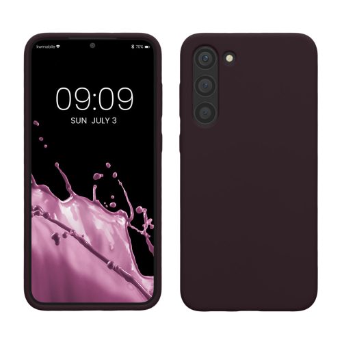 Etui Kwmobile do Samsung Galaxy S23 Plus, Ciemny Fiolet, Silikon, 60274.114