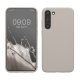Etui Kwmobile do Samsung Galaxy S23 Plus, jasnoszare, silikonowe, 60274.96