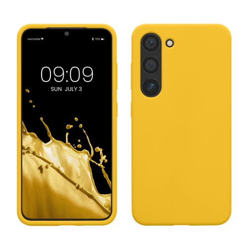 Etui Kwmobile do Samsung Galaxy S23, żółte, silikonowe, 60273.165