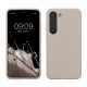 Etui Kwmobile do Samsung Galaxy S23, jasnoszare, silikonowe, 60273.96