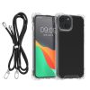 Etui Kwmobile z odpinanym sznurkiem do Apple iPhone 14/iPhone 13, przezroczyste/czarne, poliwęglan, 61620.01