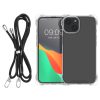Etui Kwmobile z odpinanym sznurkiem do Apple iPhone 14/iPhone 13, przezroczyste/czarne, poliwęglan, 61620.01