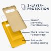 Etui Kwmobile do Samsunga Galaxy S10 Plus, Żółte, Silikon, 49028.165