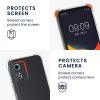 Etui Kwmobile ze smyczą do Motorola Moto E13, przezroczyste/czarne, silikonowe, 61623.01