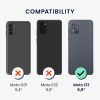 Etui Kwmobile ze smyczą do Motorola Moto E13, przezroczyste/czarne, silikonowe, 61623.01