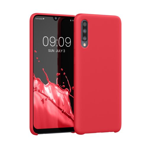 Etui Kwmobile do Samsung Galaxy A50, czerwone, silikonowe, 48715.238