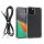 Etui Kwmobile z odpinanym paskiem na Apple iPhone 12/iPhone 12 Pro, przezroczyste/czarne, poliwęglan, 61619.01