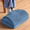 Ergonomiczna poduszka biurowa Navaris z wełnianą kieszonką do podgrzewania stóp, 45 x 30 x 15 cm, Niebieska, 61463.02