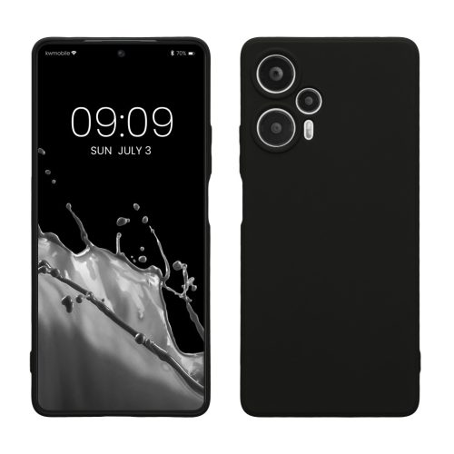 Etui Kwmobile do Xiaomi Poco F5, czarne, silikonowe, 61638.01