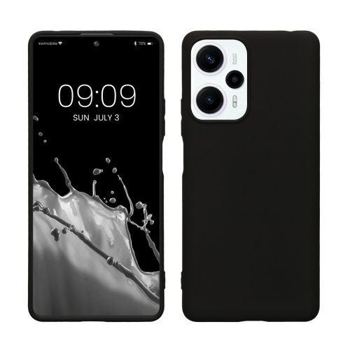 Etui Kwmobile do Xiaomi Poco F5, czarne, silikonowe, 61636.47