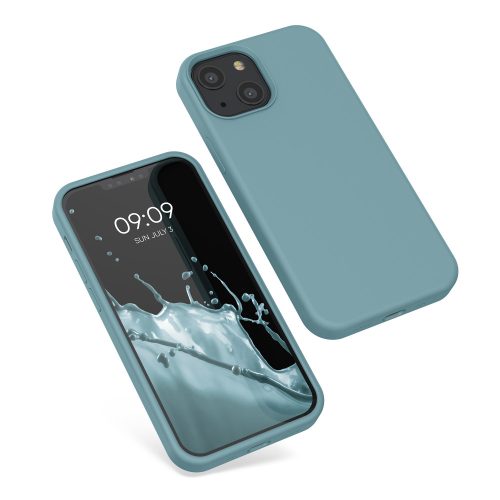 Etui Kwmobile do Apple iPhone 13 Mini, niebieskie, silikonowe, 55877.206