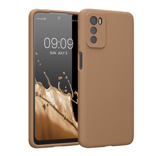 Etui Kwmobile do Motorola Moto G42, kremowe, silikonowe, 59185.246