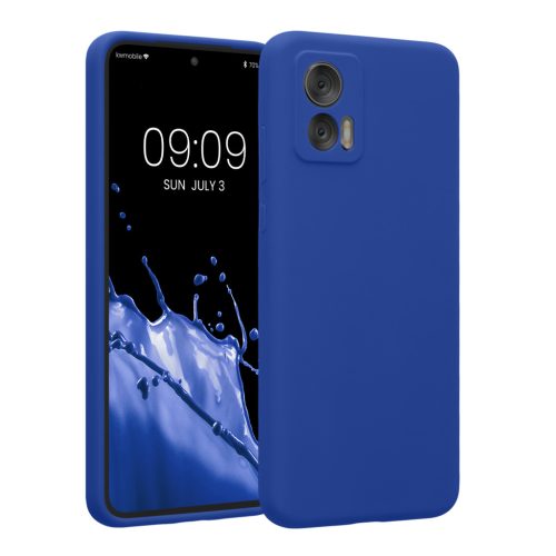 Etui Kwmobile do Motorola Edge 30 Neo, niebieskie, silikonowe, 61043.134
