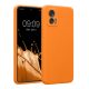 Etui Kwmobile do Motorola Edge 30 Neo, pomarańczowe, silikonowe, 61043.15