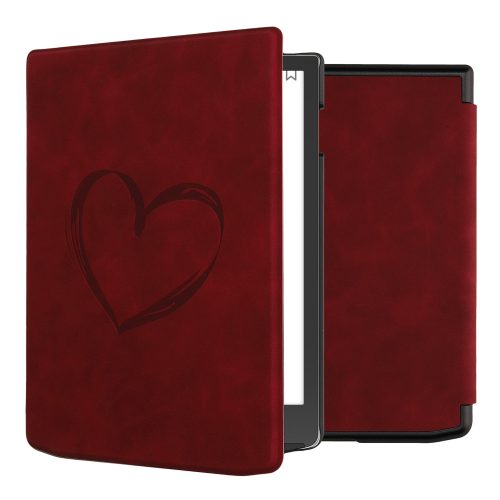 Etui Kwmobile do PocketBook InkPad 4, Ciemnoczerwony, Skóra Ekologiczna, 61644.01