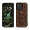 Etui Kwmobile do Xiaomi 13 5G, brązowe, drewno/silikon, 60695.02