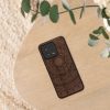 Etui Kwmobile do Xiaomi 13 5G, brązowe, drewno/silikon, 60695.02