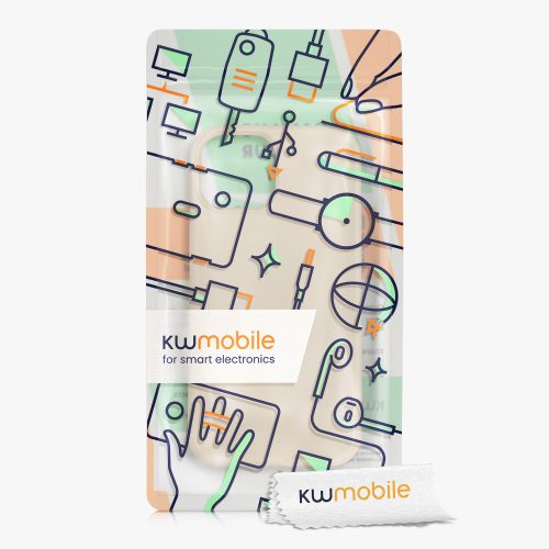 Etui Kwmobile do Apple iPhone 13 Mini, szare, silikonowe, 55877.204