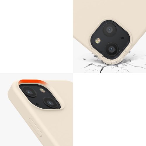 Etui Kwmobile do Apple iPhone 13 Mini, szare, silikonowe, 55877.204